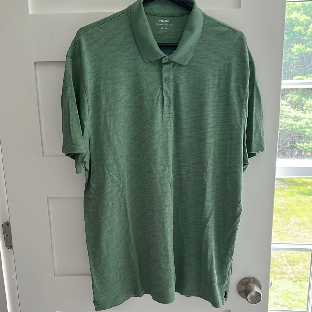 Vince Men's Polo in Forest Green